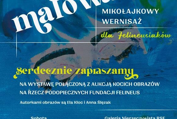 Zapraszamy na „Kotem malowane – mikołajkowy wernisaż dla Felineusiaków”