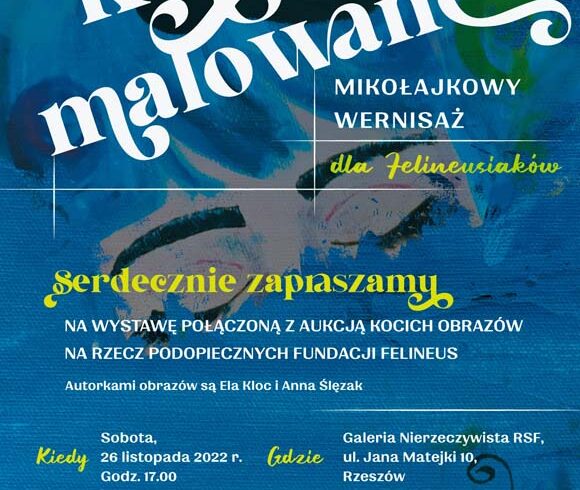 Zapraszamy na „Kotem malowane – mikołajkowy wernisaż dla Felineusiaków”