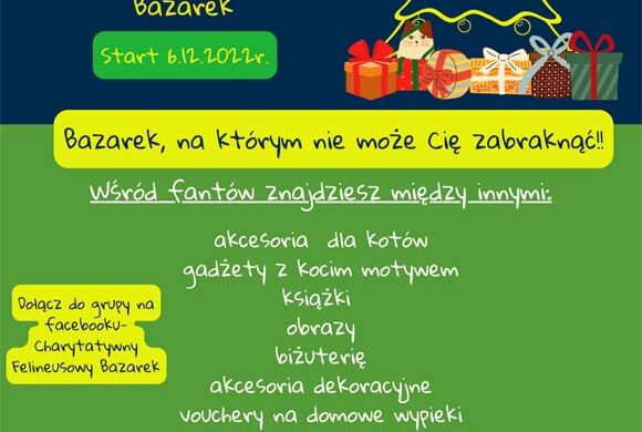 Zapraszamy na Wielki Charytatywny Bazarek